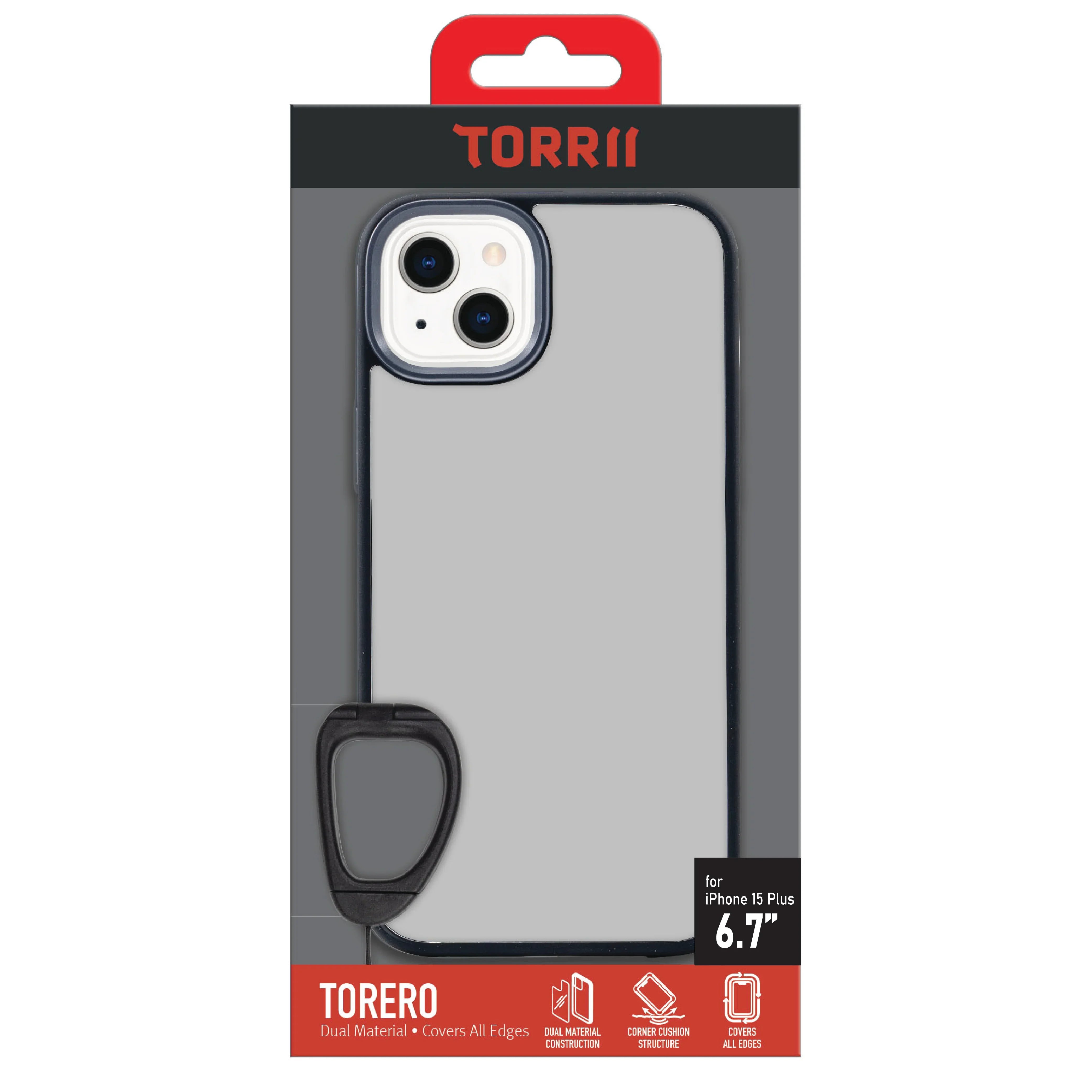 Torrii Torero iPhone 15 Plus / 14 Plus Cover - Black - Tashqila Torrii Torero iPhone 15 Plus / 14 Plus Cover - Black - Tashqila